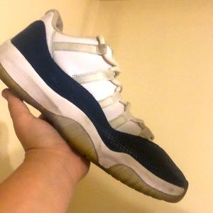 Jordan 11 navy snake skin